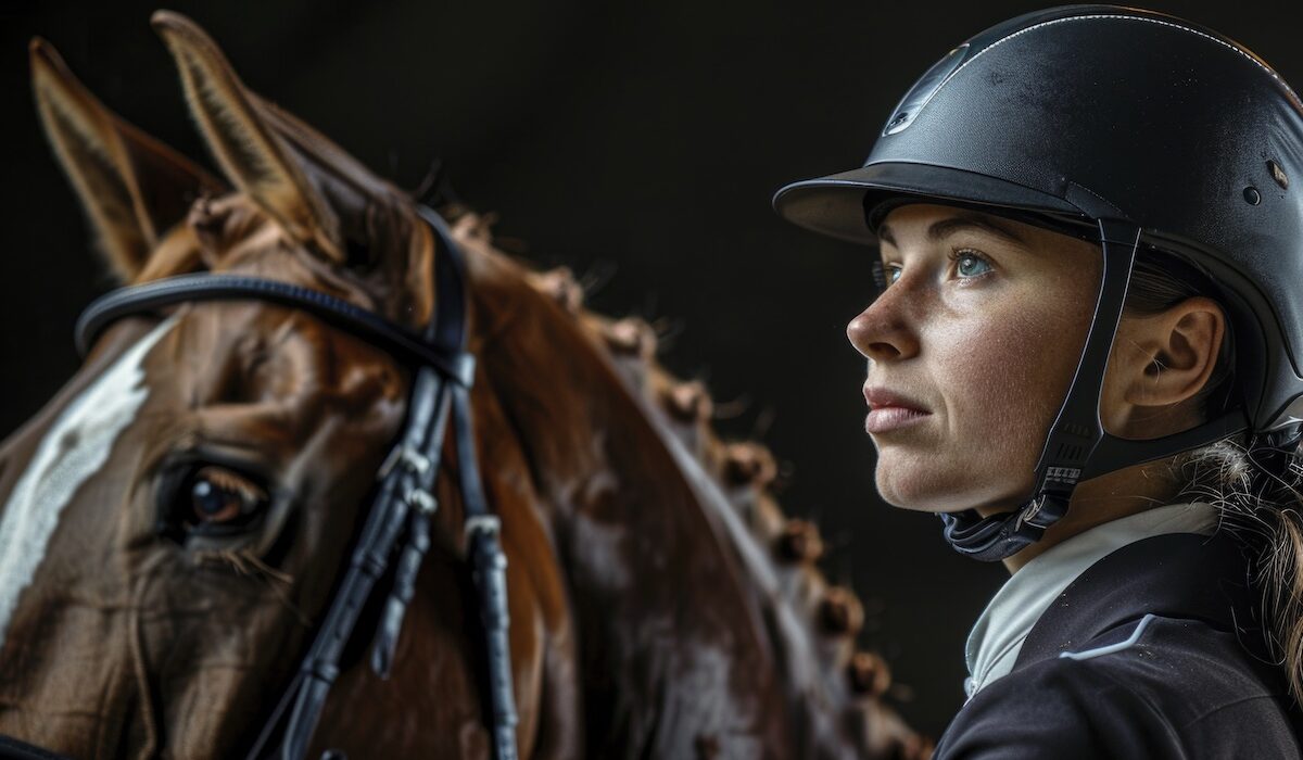 Neiu hobusega ratsasporti tegemas