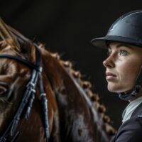 Neiu hobusega ratsasporti tegemas